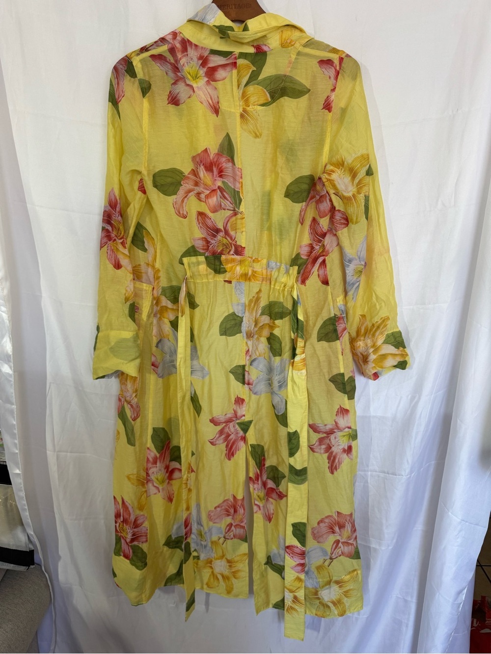 Maeve Sheer Printed Trench Coat size XS - Picture 7 of 8